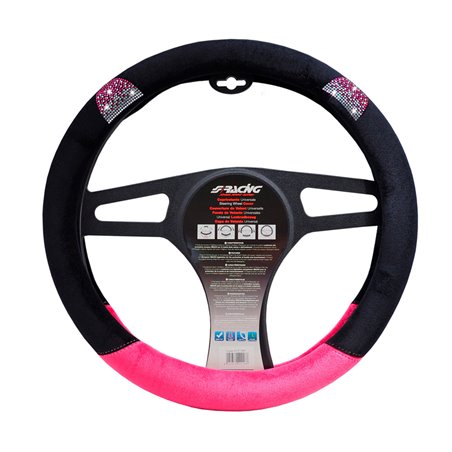 Simoni Racing Couvre-Volant Pussycat - Noir/Rose - 37-39cm