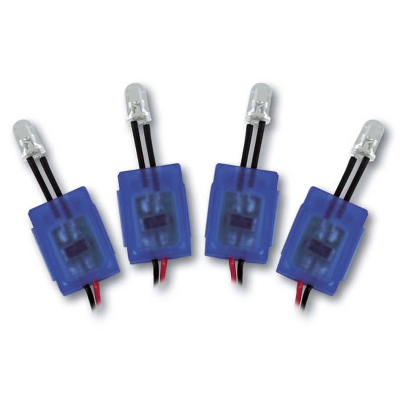 Simoni Racing LEDs d'Intérieur - Bleu - Set de 4 pièces