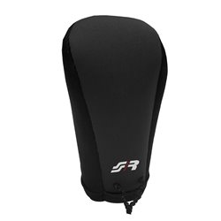 Simoni Racing Housse pour Pommeau de Vitesse Universal - Noir + Logo