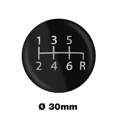 Simoni Racing Schéma de Passage des Vitesses Scheme 1 - 6-Rapports (Marche arrière en bas à droite) Ø30mm