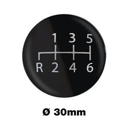 Simoni Racing Schéma de Passage des Vitesses Scheme 2 - 6-Rapports (Marche arrière en bas à gauche) Ø30mm