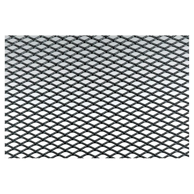 Simoni Racing Grille de Calandre Aluminium Noir - 125x20cm - Maille Fine