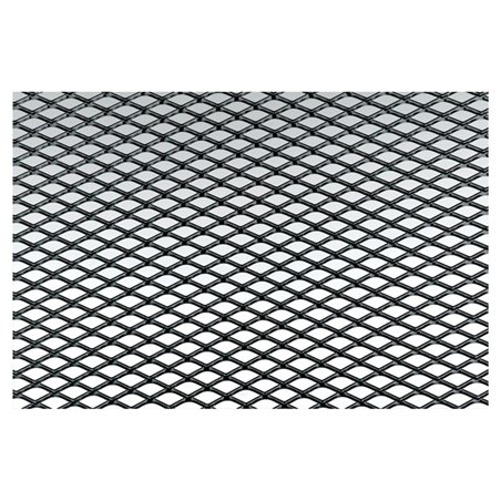 Simoni Racing Grille de Calandre Aluminium Noir - 125x20cm - Maille Fine