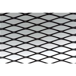 Simoni Racing Grille de Calandre Aluminium Noir - 100x30cm - Maille Large