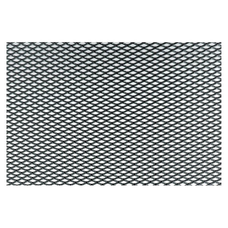 Simoni Racing Grille de Calandre Aluminium Noir - 125x20cm - Maille Extra Fine