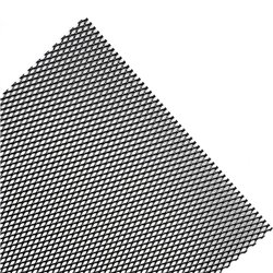 Simoni Racing Grille de Calandre Aluminium Noir - 110x50cm - Maille Moyenne Fine