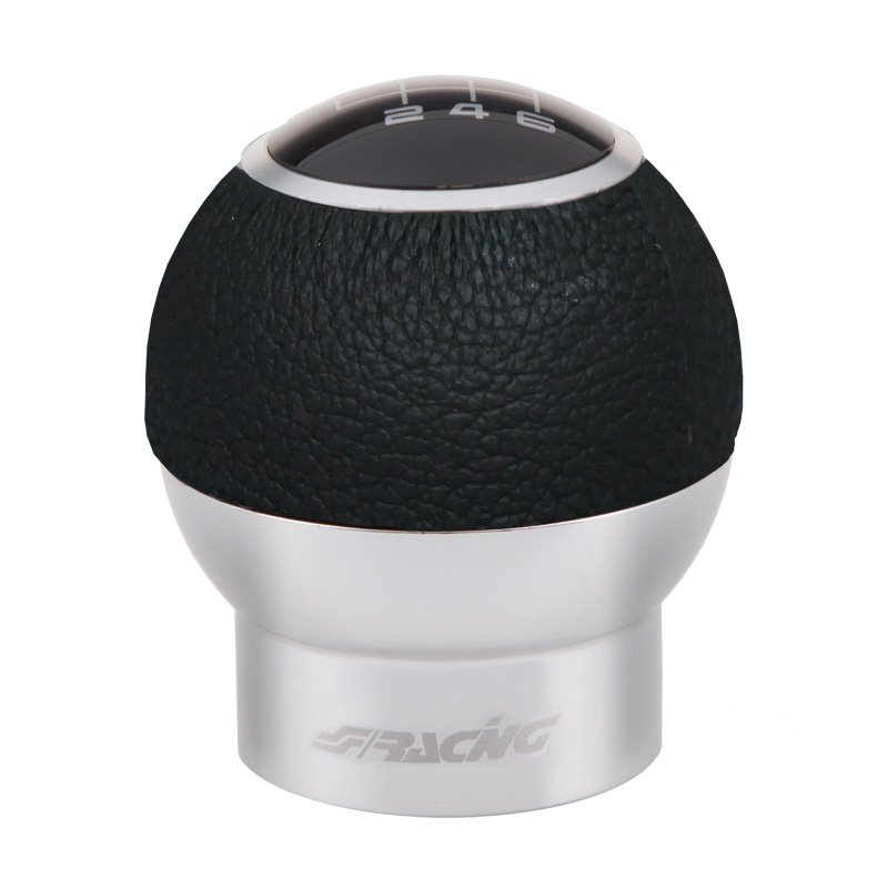 Simoni Racing Pommeau de Vitesse Special Hype - Noir/Chrome (pour bague de marche arrière)