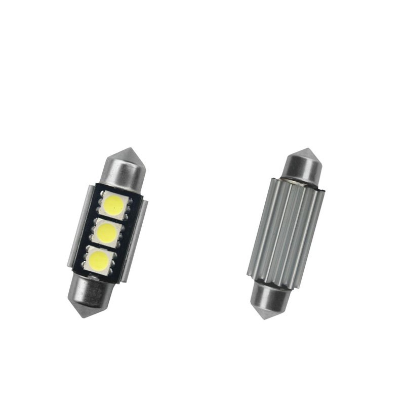 Simoni Racing Festoon 3-LED Canbus Ampoules - 36mm - Superblanc- Set de 2 pièces