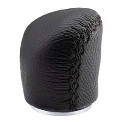 Simoni Racing Pommeau de Vitesse Special - Cuir Noir (pour bague de marche arrière)