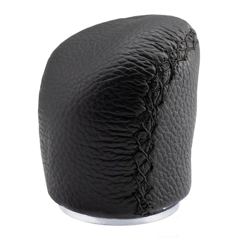 Simoni Racing Pommeau de Vitesse Special - Cuir Noir (pour bague de marche arrière)