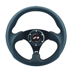 Simoni Racing Volant Universel 'Rolle' - Eco-Cuir Noir - Diamètre 300mm