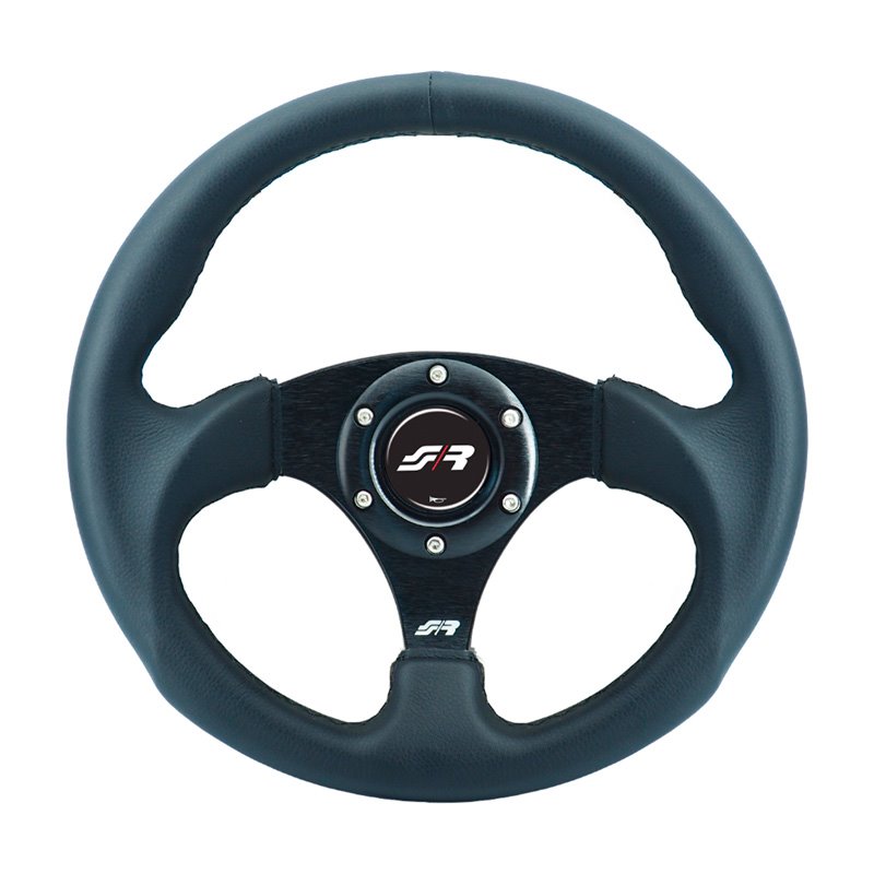 Simoni Racing Volant Universel 'Rolle' - Eco-Cuir Noir - Diamètre 300mm