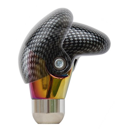 Simoni Racing Pommeau de Vitesse Shake - Aspect Carbone/Iridescence