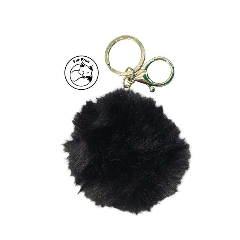 Simoni Racing Porte-Clés Fluffy Fur - Noir