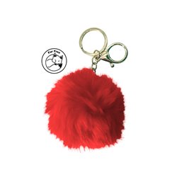 Simoni Racing Porte-Clés Fluffy Fur - Rouge