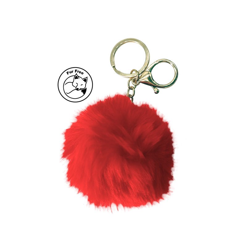 Simoni Racing Porte-Clés Fluffy Fur - Rouge
