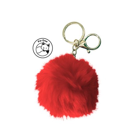 Simoni Racing Porte-Clés Fluffy Fur - Rouge