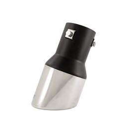 Simoni Racing enjoliveur d'échappement Rond/Oblique Inox - Ø90xL175mm - Montage ->57mm