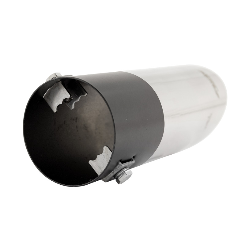 Simoni Racing enjoliveur d'échappement Rond/Oblique Inox - Ø60xL175mm - Montage ->60mm