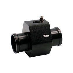 Simoni Racing Adaptateur de capteur de température d'eau - Aluminium anodisé noir - Ø26mm