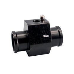 Simoni Racing Adaptateur de capteur de température d'eau - Aluminium anodisé noir - Ø28mm
