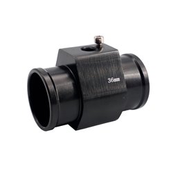 Simoni Racing Adaptateur de capteur de température d'eau - Aluminium anodisé noir - Ø36mm