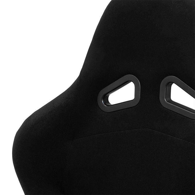 Siège baquet 'Zandvoort' - Noir - Dossier fixe - incl. glissières