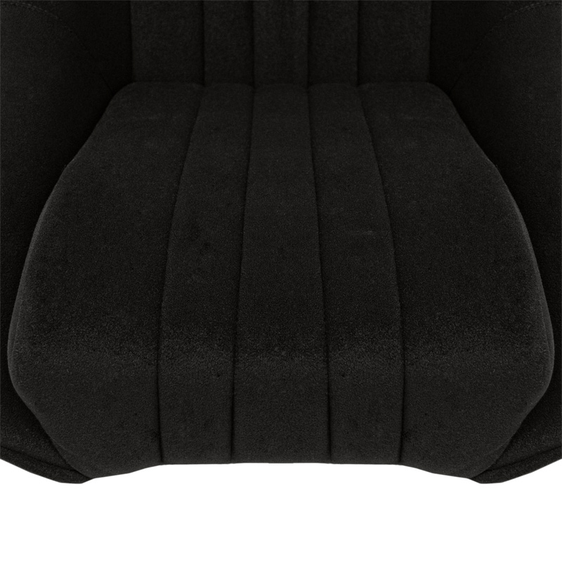 Siège baquet 'Classic' - Noir - Dossier fixe - incl. glissières