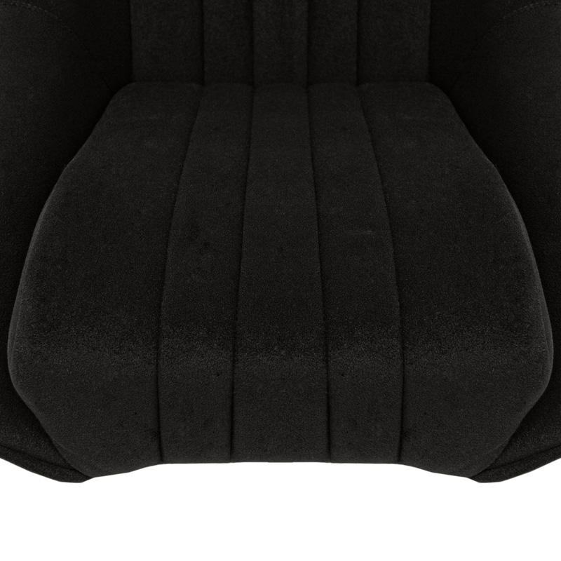 Siège baquet 'Classic' - Noir - Dossier fixe + Appuie-tête - incl. glissières