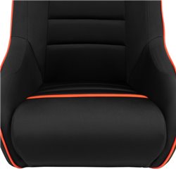 Siège baquet 'Classic RS' - Noir/Rouge - Dossier fixe + Appuie-tête intégré - incl. glissières