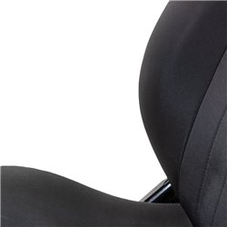 Siège baquet 'Retro' - Noir - Dossier régable - incl. glissières