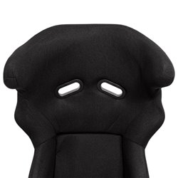 Siège baquet 'FS' - Noir - Dossier fixe en polyester - incl. glissières