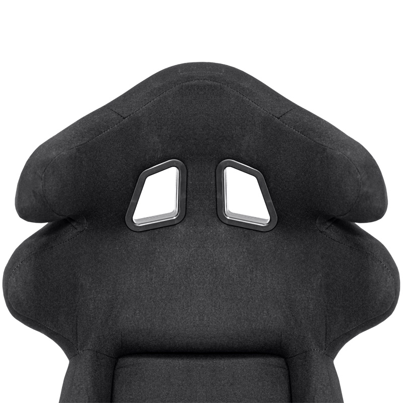 Siège baquet 'JJ' - Noir - Dossier fixe en polyester - incl. glissières