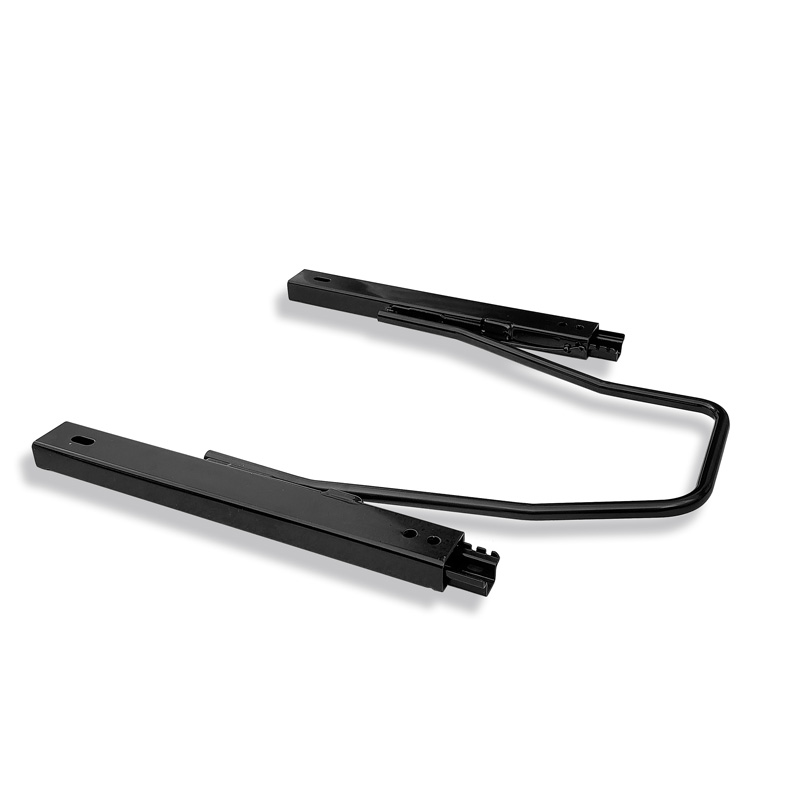 Siège baquet 'LV' - Noir/Rouge - Dossier fixe en polyester - incl. glissières