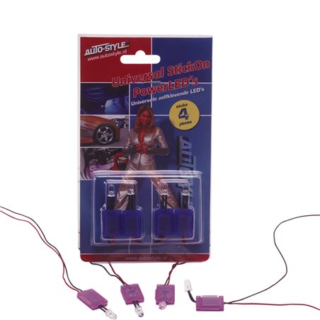 Set de StickOn PowerLEDs - Violet - set de 4 pièces