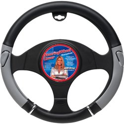 Housse de volant universel - Noir/Gris/Chromé