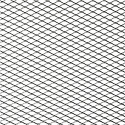 Grillage d'aluminium - design diamant 16x8mm - 125x25cm