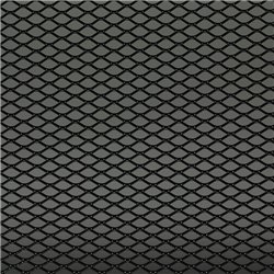 Grillage d'aluminium noir - design diamant 16x8mm - 125x25cm
