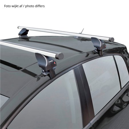 Jeu de barres de toit Twinny Load Aluminium A44 sur mesure pour Dacia Sandero II 2013-