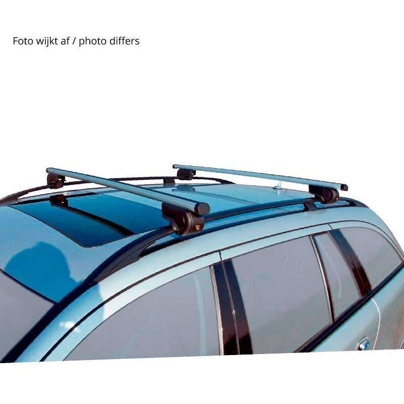 Jeu de barres de toit Twinny Load Aluminium A51 sur mesure pour Audi/BMW/Fiat/Ford/Seat/Skoda/VW/Volvo (pour voitures avec barre