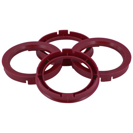 Set de Bagues de Centrage TPI - 60.1->56.1mm - Ruby Rouge