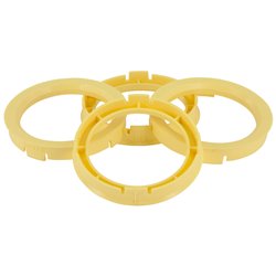 Set de Bagues de Centrage TPI - 63.3->58.1mm - Lemon Jaune