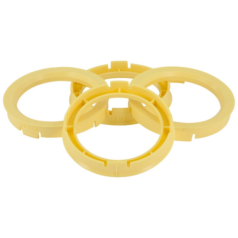 Set de Bagues de Centrage TPI - 67.1->58.1mm - Lemon Jaune