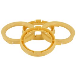 Set de Bagues de Centrage TPI - 76.1->54.1mm - Jaune