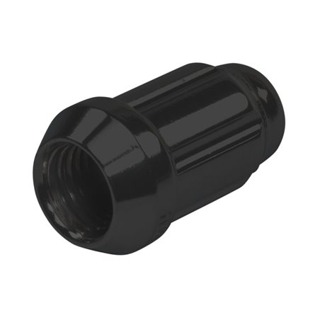 Ecrou de roue M12x1.25 Noir - 6-Spline - Conique