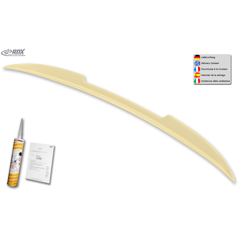 Lèvre spoiler arrière sur mesure pour BMW Série 3 E93 Cabrio (PU)