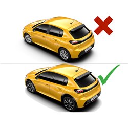 Becquet de toit sur mesure pour Peugeot 208 II GT 5-portes 2019- (PU)