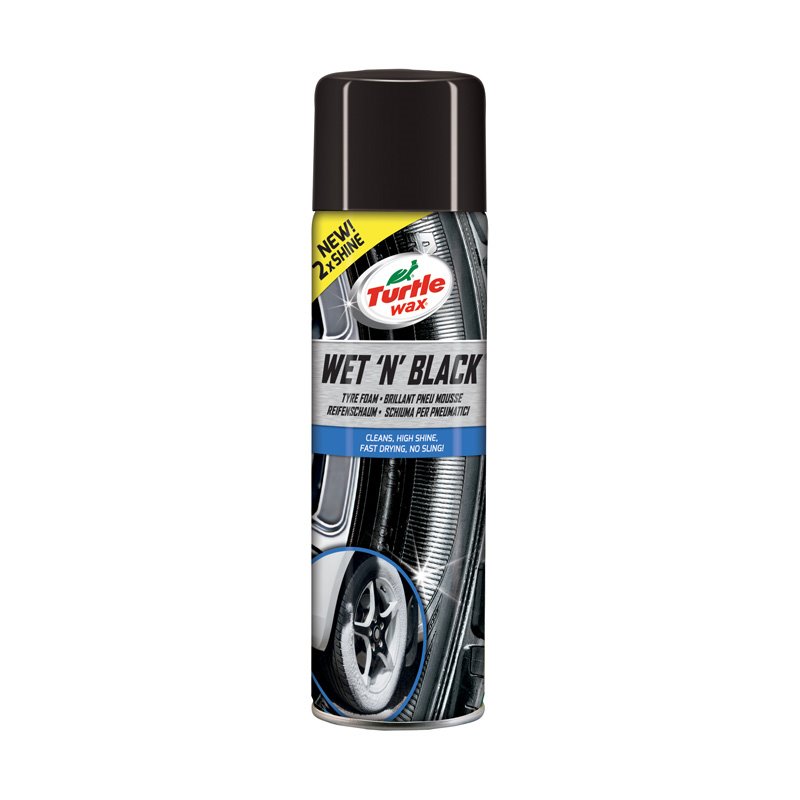 Turtle Wax Wet N Black Mousse de Pneu 500ml