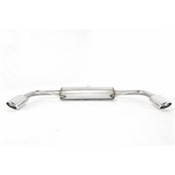 Échappement inoxydable double sur mesure pour Audi TT 8J 1.8 TFSI 118kW/2.0 TFSI 147kW 2007- 120x80mm