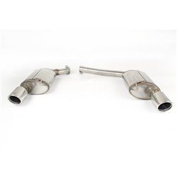 Échappement inoxydable double sur mesure pour Audi A4 (B8) Avant 2.0 TSI 155kW 2007-2011 90mm